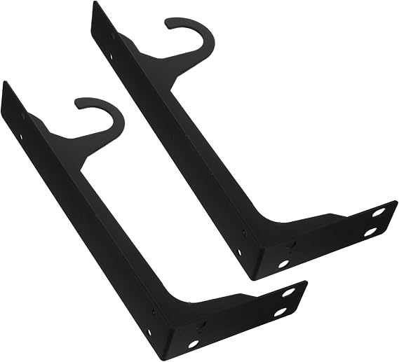 2 Sets Heavy Duty Suspension Bracket Shelf Shipping Container Shelving Brackets Countertop Joint Connectors Right Angle Support Corner Brace Rolled Steel