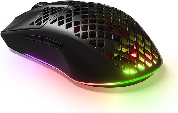 SteelSeries Aerox 3 Wireless Onyx Gaming Mouse - TrueMove Air Optik Sensör - 68 Gram - Suya Dayanıklı - Siyah