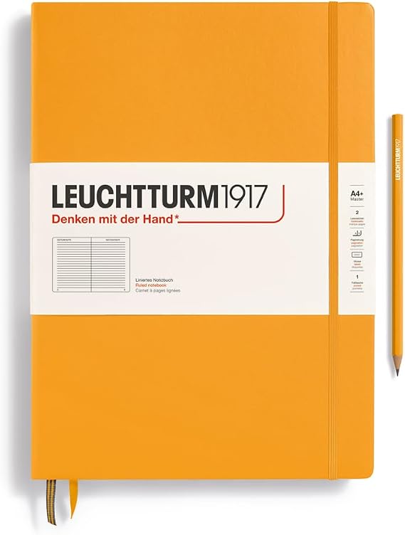 LEUCHTTURM1917 Notebook Master Classic A4+, Hardcover, Rising Sun, Lined