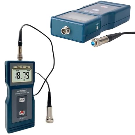 VM6310 Digital Oscillation Meter with Piezoelectric Accelerometer Frequency Range Vibration Analyzer Mechanical Vibration Meter Measuring Speed 0.01-19.99 inches/s