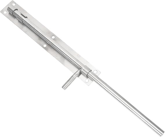 Heavy Duty Slide Lock Slide Bolt Latch Stainless Steel with Sturdy Smooth Surface Side Installation, and Wooden Gate Door Suitable for Indoor and Outdoor Use