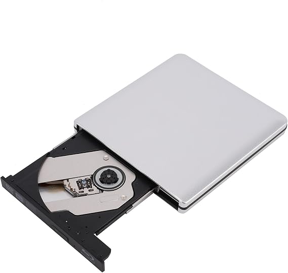 External Bluray/DVD Drive for PC, USB3.0 Blu Ray Player, Laptop PC External Optical Drive Disc Burner DVD CD BD Writer Recorder
