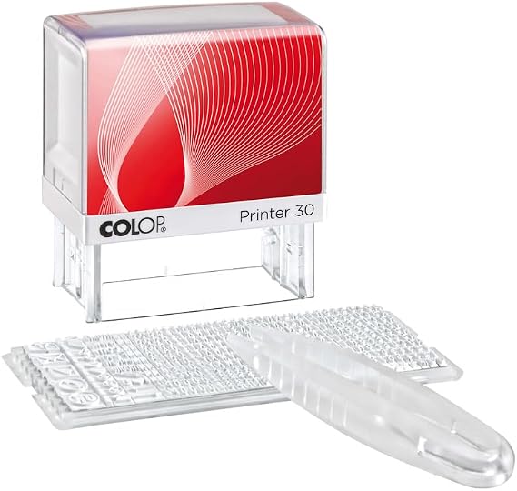 COLOP Printer 30/2 Set | 100887 | 47x18mm DIY Stamp Kit | Create Your Own Custom Self-Inking Stamp