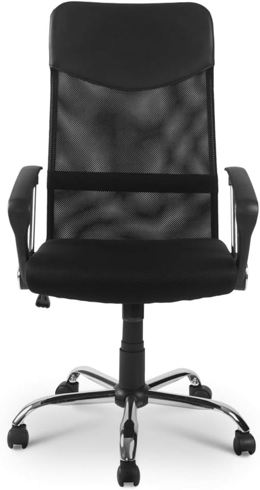 JS Adjustable Executive Office Chair Ergonomic Mesh Desk Chair with Armrests Height-Adjustable for Comfort Ideal for Home & Office Use