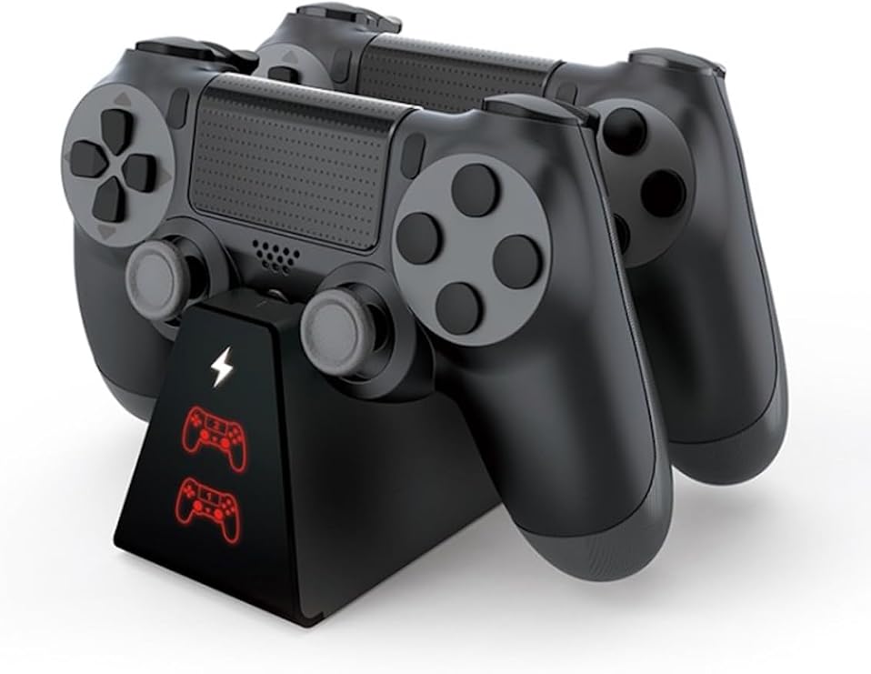 DOBE FOMIS ELECTRONICS PS4/PS4 Slim/PS4 Pro Uyumlu Kablosuz Şarj İstasyonu, Siyah