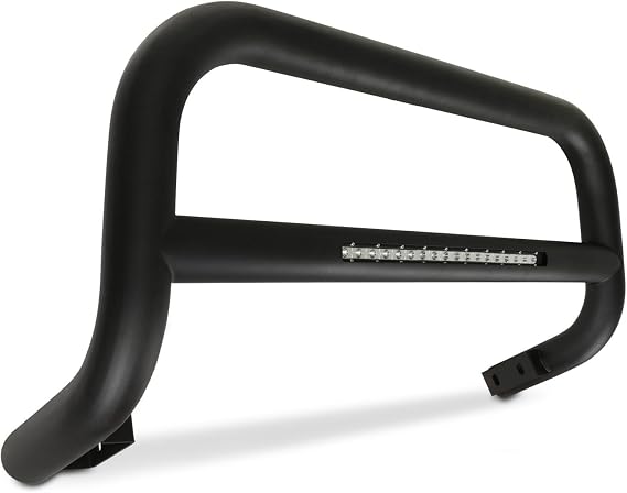 Predator4x4 A Frame A Bar Bumper Protection Nudge Bar Bull Bar Matte Black with LED Strip Compatible with VW Volkswagen Amarok MK1 2010-2020|Rugged & Aggressive|Powder Coated|OEM+ Finish