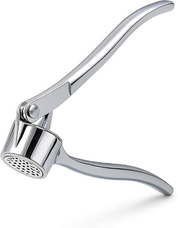 Metal Sarımsak Ezici, Paslanmaz Çelik Ergonomik Saplı Dayanıklı Pratik Sarımsak Presi