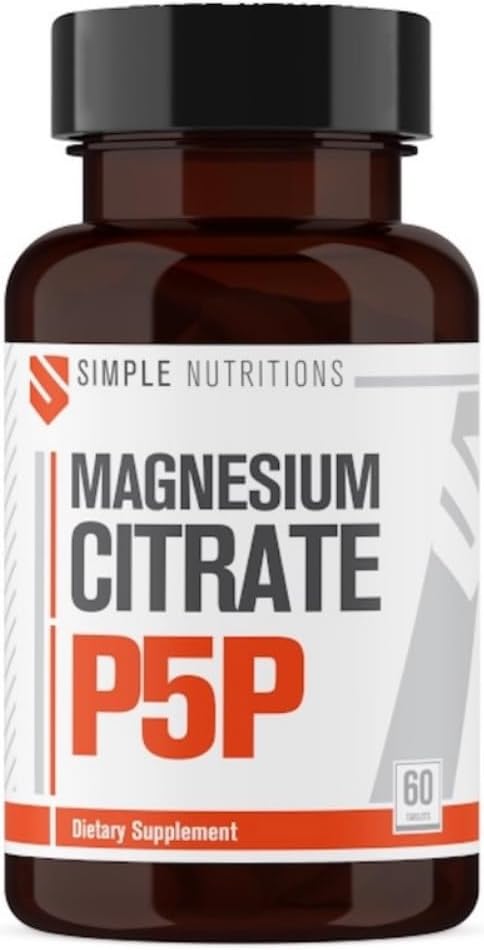 Magnesium Citrate P5P – Magnezyum Sitrat + Vitamin B6 (P5P) – 200 mg – 60 Tablet Takviye Edici Gıda