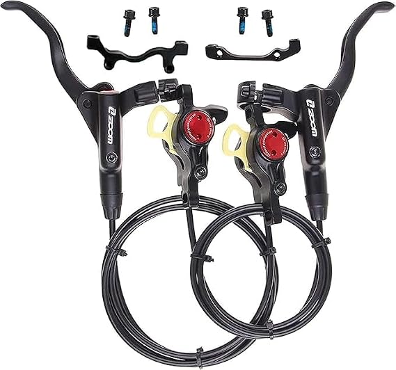 Hydraulic Disc Brake Set, Left Front 800mm Right Rear 1450mm(Black)