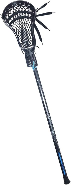 Lacrosse Complete Attack/Midfield Stick with Shaft & Head Mens-1 Stick,Black