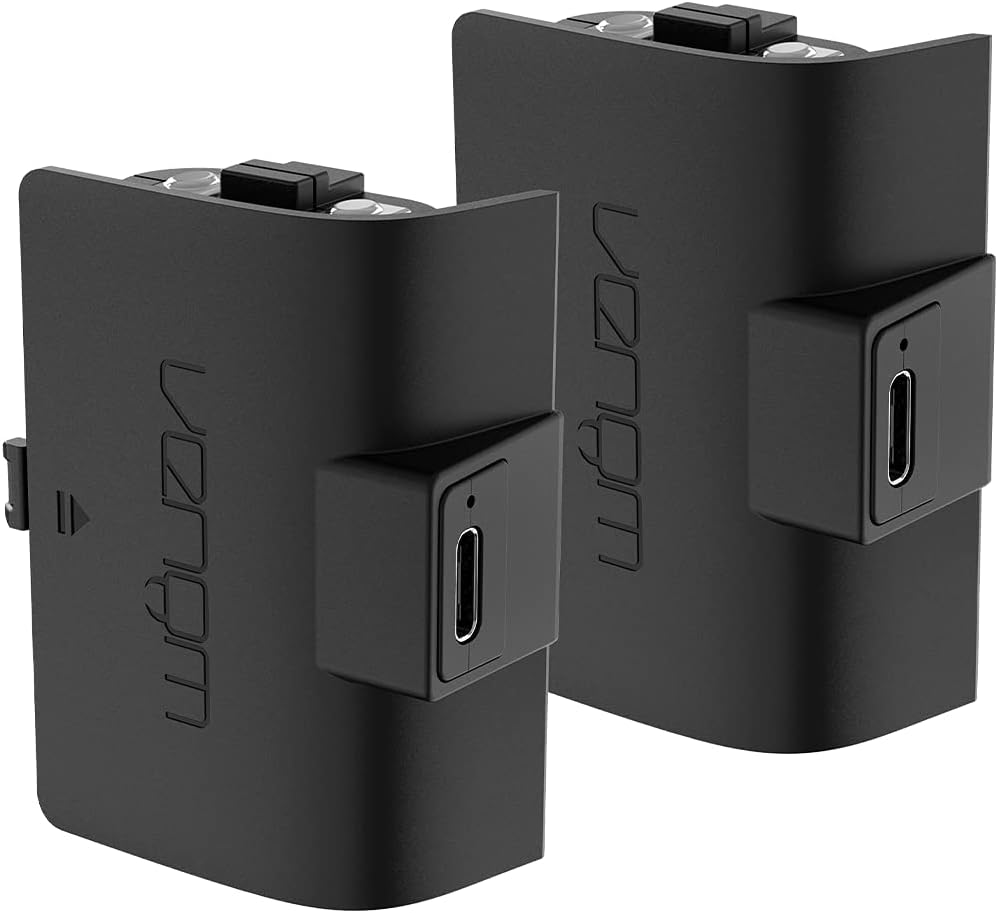 Venom Xbox Controller Rechargeable Battery Twin Pack - Black Xbox Series X & SXbox One