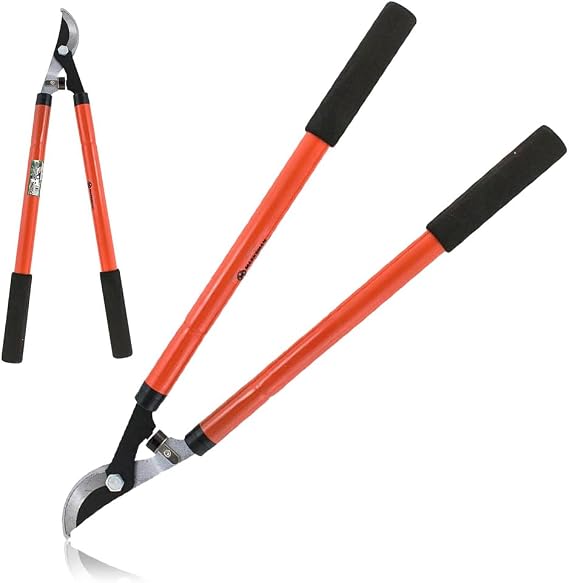 24" Long Handle Lopper - Extend Garden Tree Trimmer Branch Bypass Pruner Cutter Secateur | Easy Effortless Cut Sharp Blade for Precise Gardening | Durable & Long Lasting
