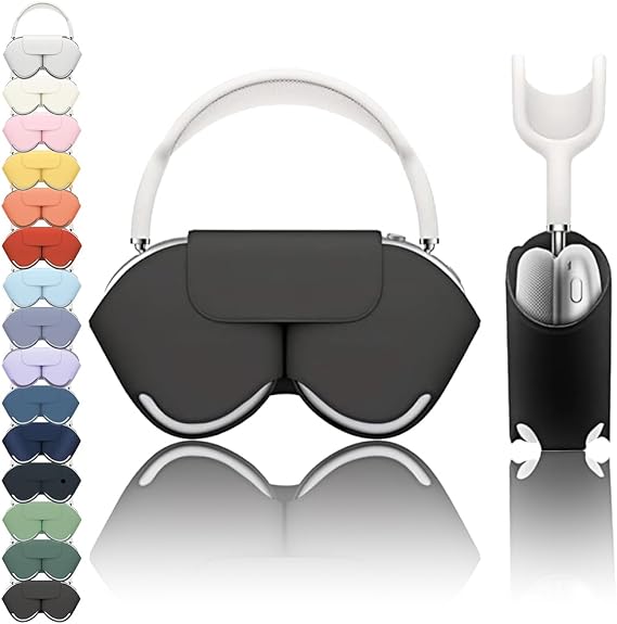SY-K Smart Case for Airpods Max, Sleep Mode Compatible, Anti-Scratch and Dust, Portable Travel Case, Black