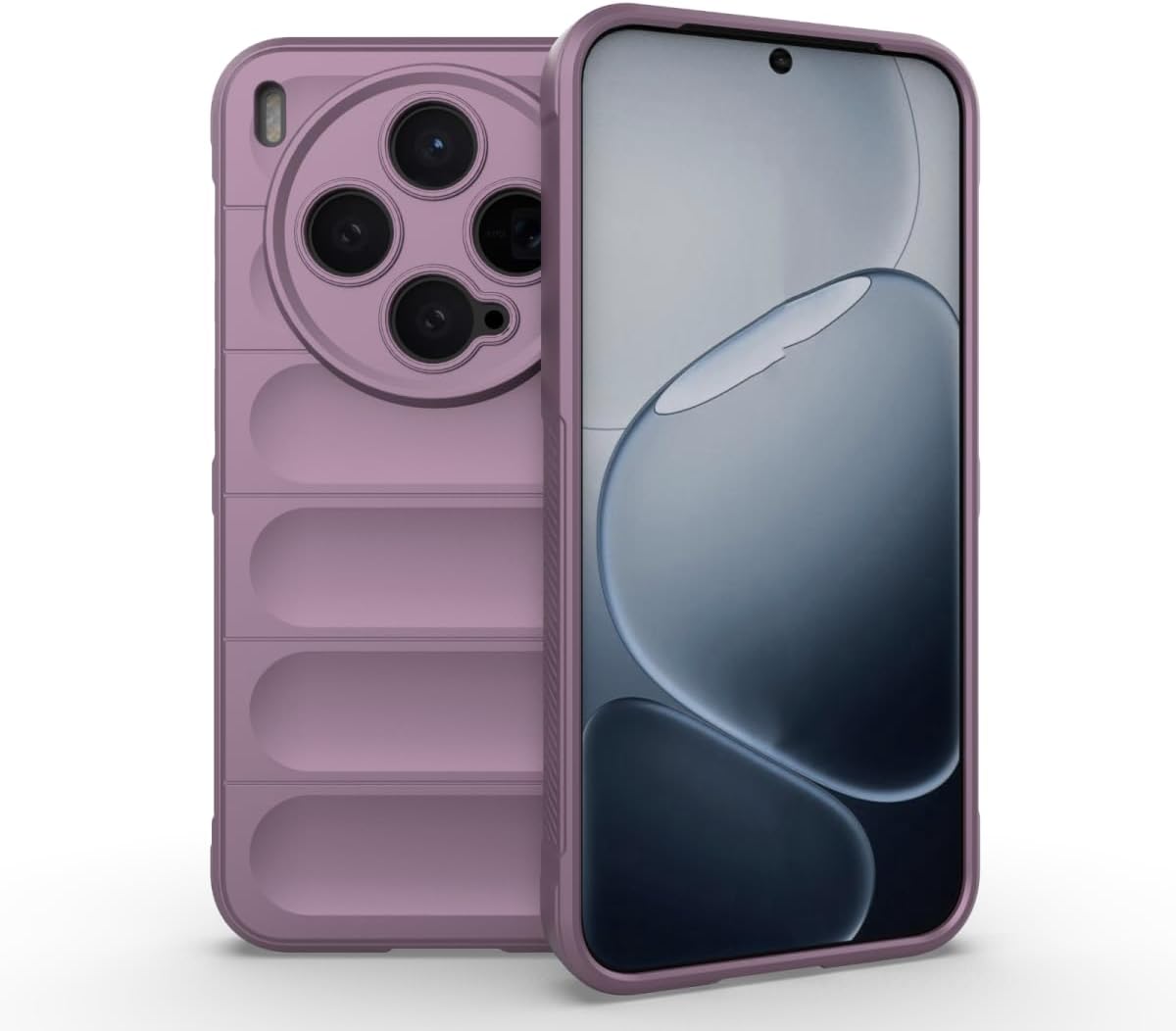 EASSGU Case for Vivo X300 (6.31 Inches) Soft TPU Silicone Case and Scratch Protection Mobile Phone Case - Light Purple