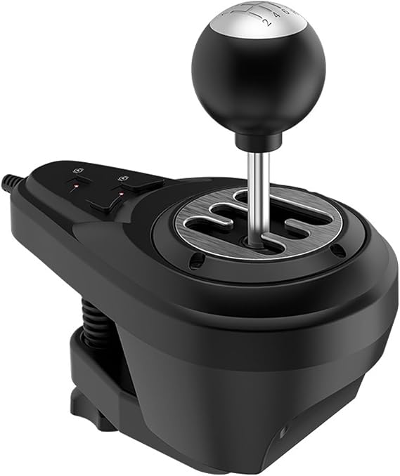 2. Sequential 6+1 Gear Shifter, with Handbrake Button Reverse Function PC Mounting Bracket Metal Structure Compatible Gear Shifter