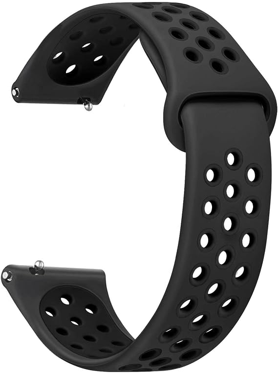 Microsonic Samsung Galaxy Watch 6 Classic 43mm Rainbow Sport Band Kordon (Samsung Galaxy Watch 6 Classic 43mm ile Uyumlu Kordon, Akıllı Saat Kayışı)