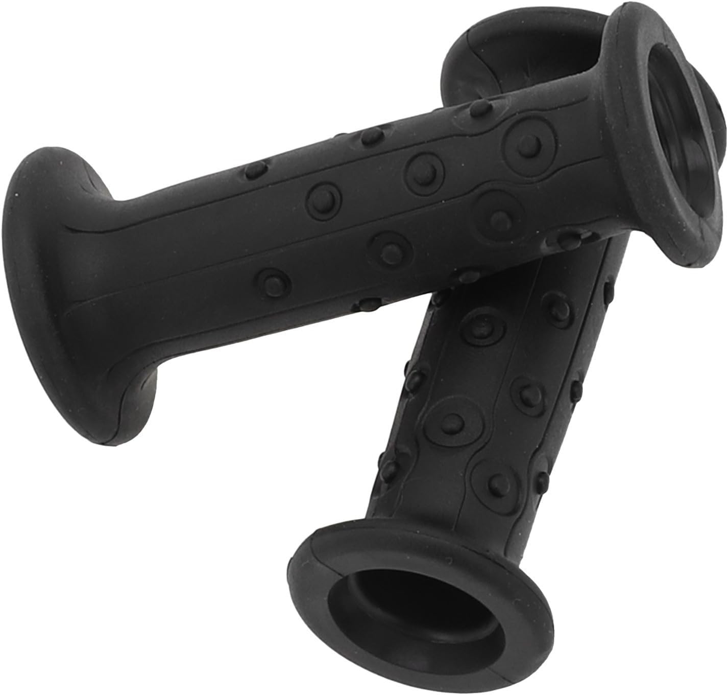 1 Pair Rubber Bicycle Handlebar Grips 18mm ID for BTWIN Kids Bike 14-16 Inch Round Tube 19mm OD Anti-Slip Comfortable Cycling Accessory