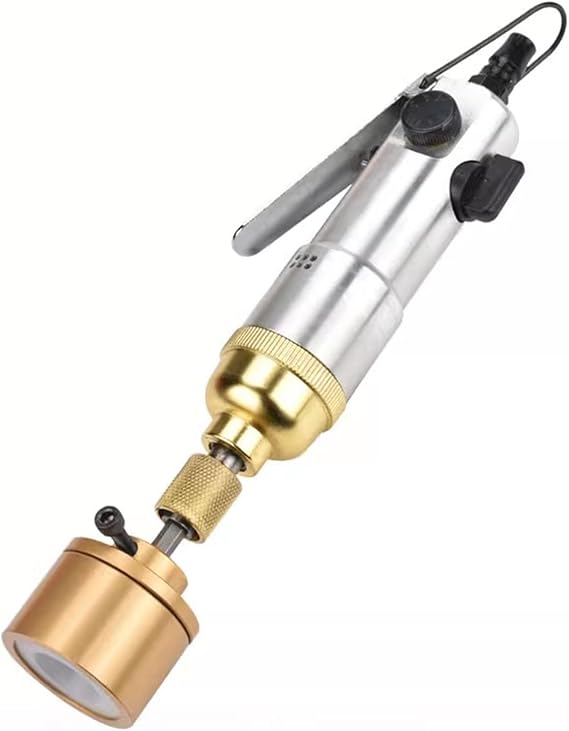 Pneumatic Capping Machine, Handheld Bottle Screw Capping Machine, Screw Cap Tightener, Adjustable Speed, Plastic Bottle Sealing Tool, for Φ10-50mm Bottle Cap