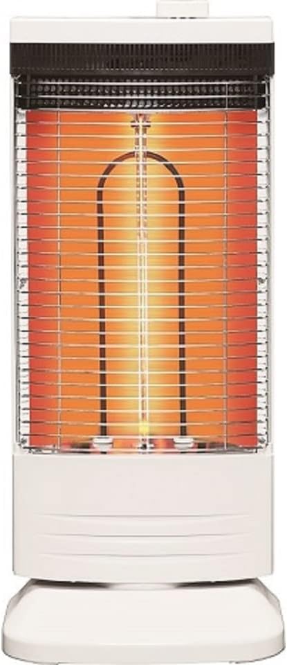 Toyotomi Fast Heating Far Infrared Carbon Heater, Oscillation, Made in Japan, White EWH-CS100MW