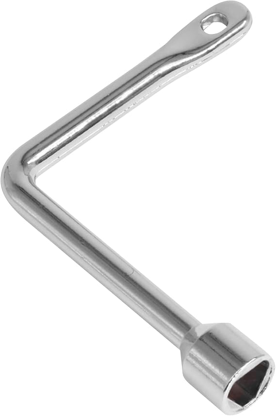 Garbage Bin Triangle Key, Practical L-Type Cabinet Key, Control Cabinet Key, Zinc Alloy L-Type Spanner Key for Gas Meter Box, Electric Control Cabinet, Elevator Door, Switch Control Cabinet Key