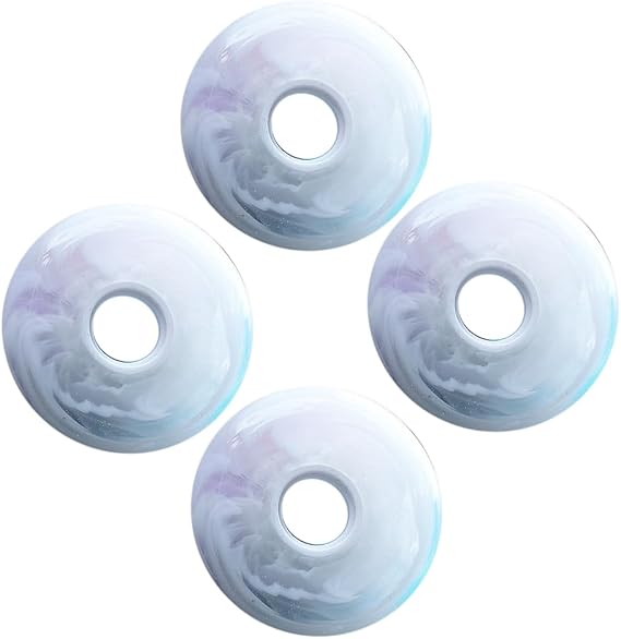 85A Inline Skate Wheels Replaceable Inline Skating Wheels Lightweight PU Rubber Eye-catching Design for Roller Skating Skateboarding