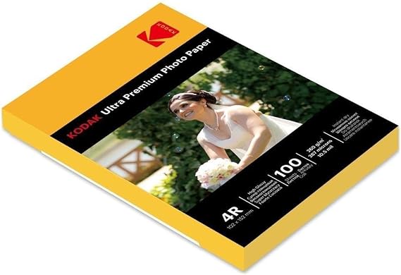 Kodak RGP4RRC-260-10X15 Inkjet Fotoğraf Kağıdı, 100 Adet, Mürekkepli Yazıcı Uyumlu