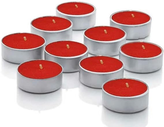 8 ADET Kırmızı Tealight Suda Yüzen Restoran Cafe Bar Sarı Mavi Kırmızı Pembe Renk Yuvarlak Tea Light Dekoratif Mum (8) [Enerji Sınıfı A]
