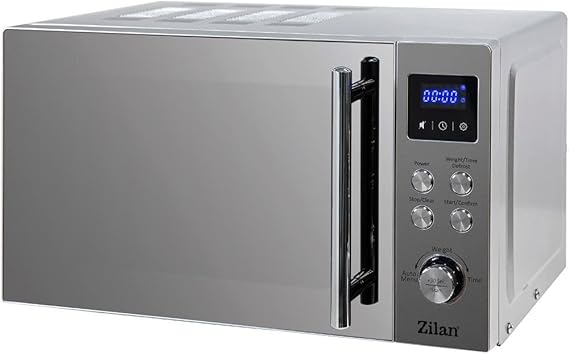 ZLN1238 Dijital Mikrodalga Fırın | 20L | 700W Güç | 6 Güç Seviyesi | Buz Çözme | Paslanmaz Çelik