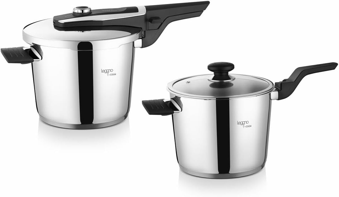 Procook Quick Pressure Cooker Set 6+4Lt