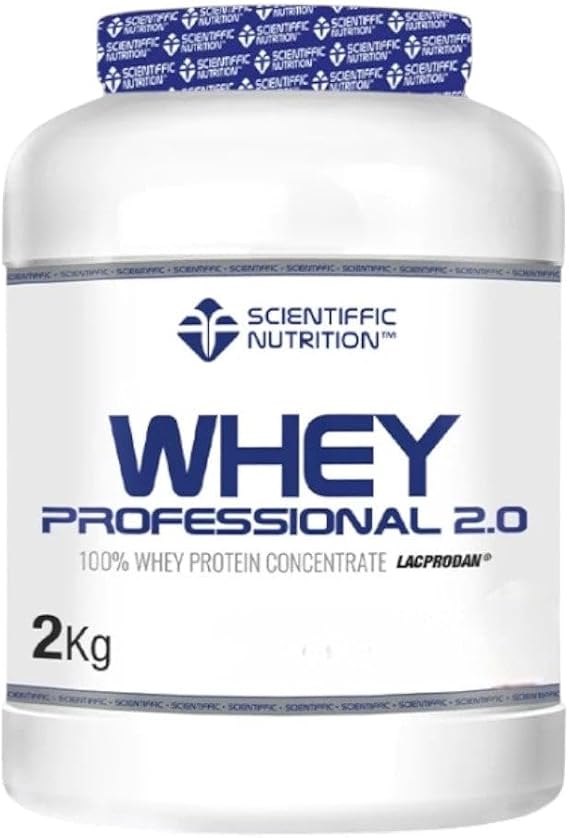Scientiffic Nutrition - Whey Professional 2.0 Whey Protein Powder, 100% Pure to Increase Muscle Mass, with Digestive Enzymes and Lactase - 2 kg, Milk Chocolate Flavor.