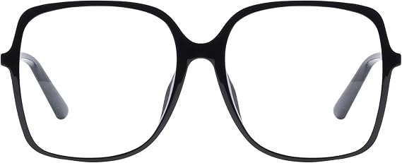 Oversized Square Reading Glasses for Men Women, Fashion Big Blue Light Blocking Readers for Computer Reading Sewing