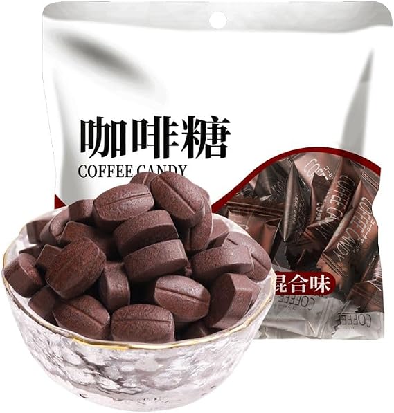 3 Flavors Coffee Candy,Office Black Coffee Candies,Hazelnut Flavored,Taffy,Wedding Candies,Instant Candy,Healthy Desserts,Snacks Gifts,Sweets Gifts (3 flavor mix,1bag(50pcs))