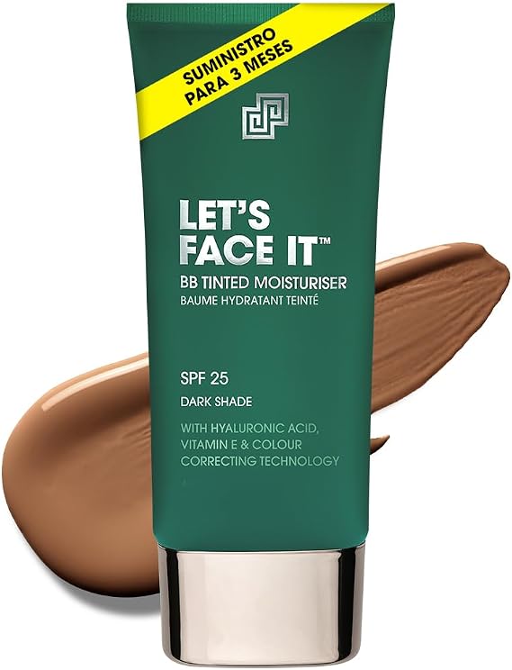 Shakeup Cosmetics - Matte Cream for Men SPF25 24 Hour Hydration Easy Application Vegan 50ml (Dark 50ml)