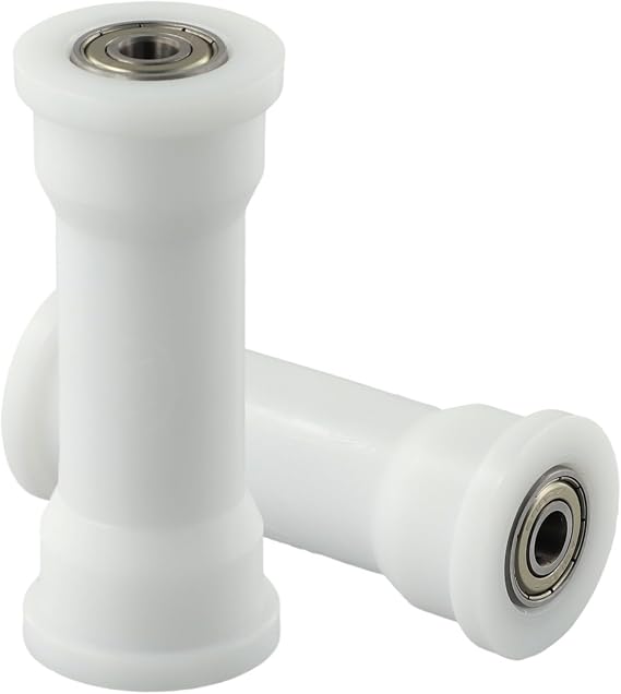 Yhenlovtt Rowing Machine Bearing Wheel, Metal And Plastic Roller, 38.3mm OD 8Mm ID 92.3mm Length, White Replacement Part For Gym Fitness Equipment Accessories