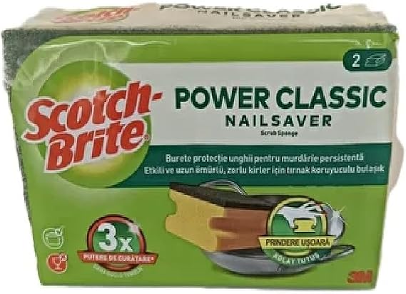 Scotch-Brite Yeşil Tırnak Koruyuculu 2'li Sünger