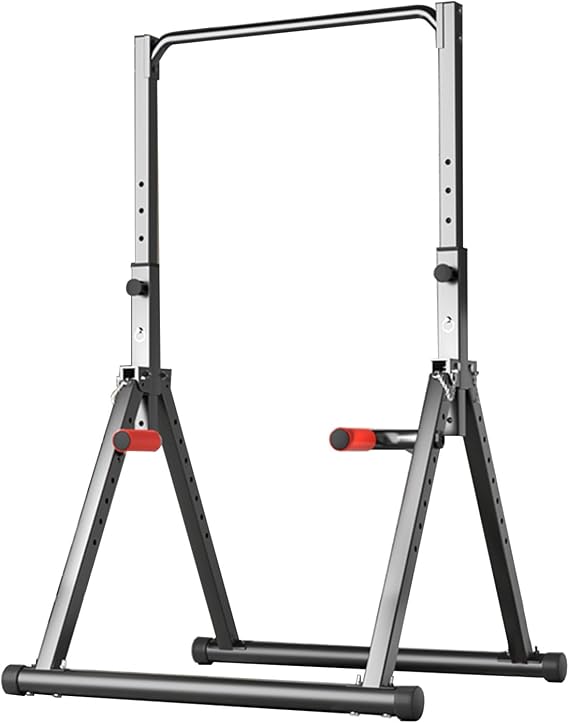 Foldable Power Tower Multifunction Pull Up Bar Dip Station Adjustable Workout Chin Up Bar Strength Training Equipment For Home Gym 1100lbs Support