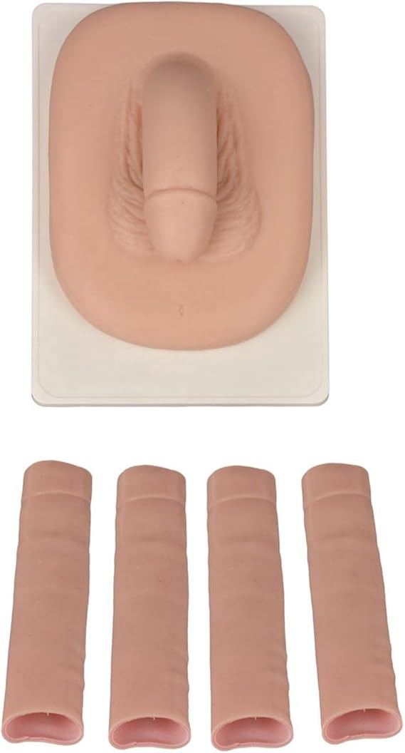 Flesh,14cm, Simulation Foreskin Training Model - Male Genital Organ Model - Reproductive Organ Models for Educational Training [Energy Class A]