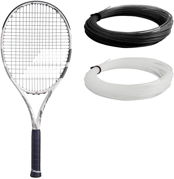 Babolat Boost Wimbledon Limited Edition Strung Tennis Racquet, Cream/Ivory/Dark Beige - Strung with 16g Babolat Syn Gut at Mid-Range Tension