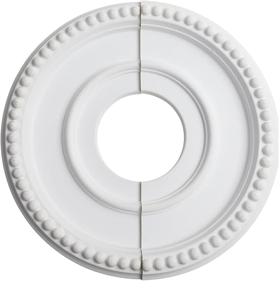Inner Round Split Simple Ceiling Medallion 315mm Outer to Decorative for Light for Fixtures and Ceiling Fan Covers Pu Install Moulding Plate 100mm Conceal Cracks