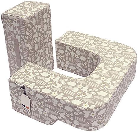 Twins Nursing Pillow designed by a twin mum (NP). Also ideal with a child fter a caesarean section when high support is needed during breastfeeding. medium stone