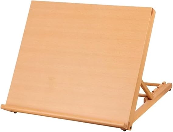 Wooden Desktop Drafting Board Adjustable Portable Drafting Board Drawing Board Foldable Storage Drafting Tools