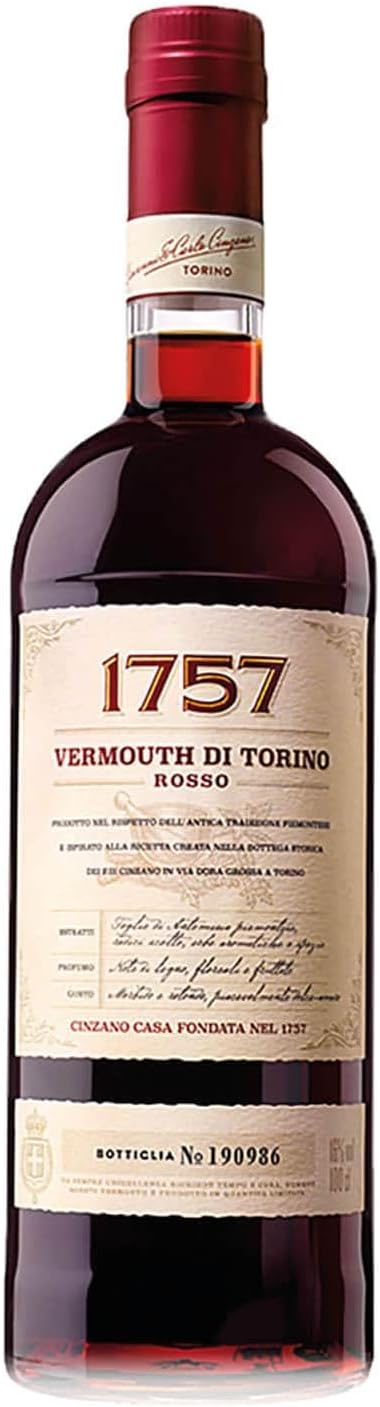 1757 Vermouth di Torino Rosso 100 cl, 16% - Premium Craft Vermouth