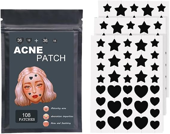 Clear Turn Bare Skin Kinisinai Spot Acne Patch for Day and Night Use, Pack of 108 | For sensitive skin, rough skin care, point care