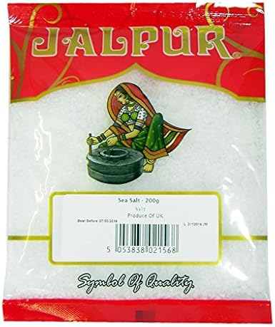 Jalpur Miller’s Sea Salt Coarse 200g | Natural Unrefined Sea Salt | Mineral-Rich Salt Crystals | Perfect for Seasoning, Cooking, Dry Rubs & Salt Grinders | Pure Kitchen Essential