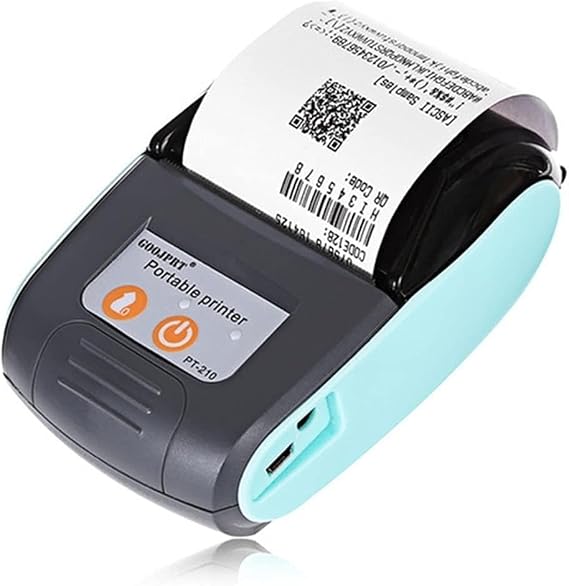 Portable Printer Mini Pocket Wireless Heat Receipt Printer Bluetooth Compatible Inklet Machine Printer Cell Phone Printer Case Paper Inkjet Printer Color : Yellow