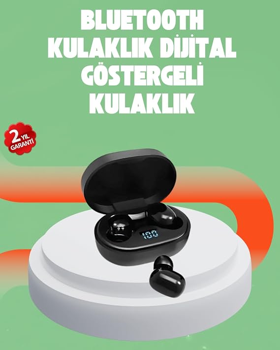 YamanHobi Bluetooth 5.0 Kulaklık – LED Ekranlı Şarj Kutusu -