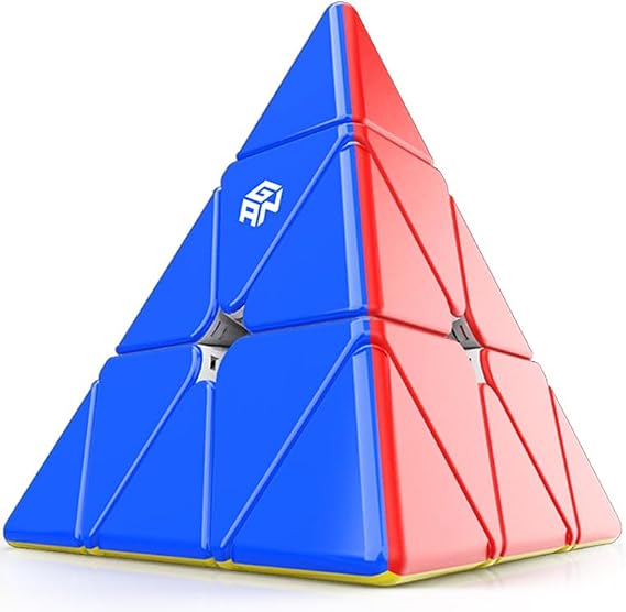 GAN Pyraminx Standard 36 Mıknatıslı Hızlı Piramit Rubik Küp Zeka Küpü Çıkartmasız TR Resmi Satıcısı