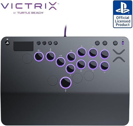 SONY公式ライセンス商品Victrix by TURTLE BEACH Pro KO レバーレス アケコン フルカスタマイズ対応 格闘ゲーム用 競技 大会 eスポーツ向け軽量デザイン PS5/PS4/PC対応 レバレス国内正規品