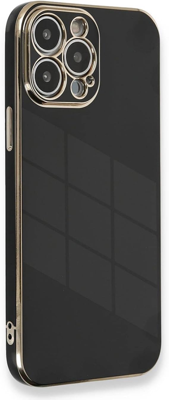 Microsonic Apple iPhone 12 Pro için Kılıf Olive Plated Siyah [iPhone 12 Pro ile Uyumlu Kılıf - Siyah]