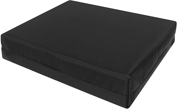 100% Memory Foam Pressure Relief Support Cushion for Wheelchair and chair Orthopaedic Seat Cushions for Pressure Relief (Black, 16" x 18" x 4")